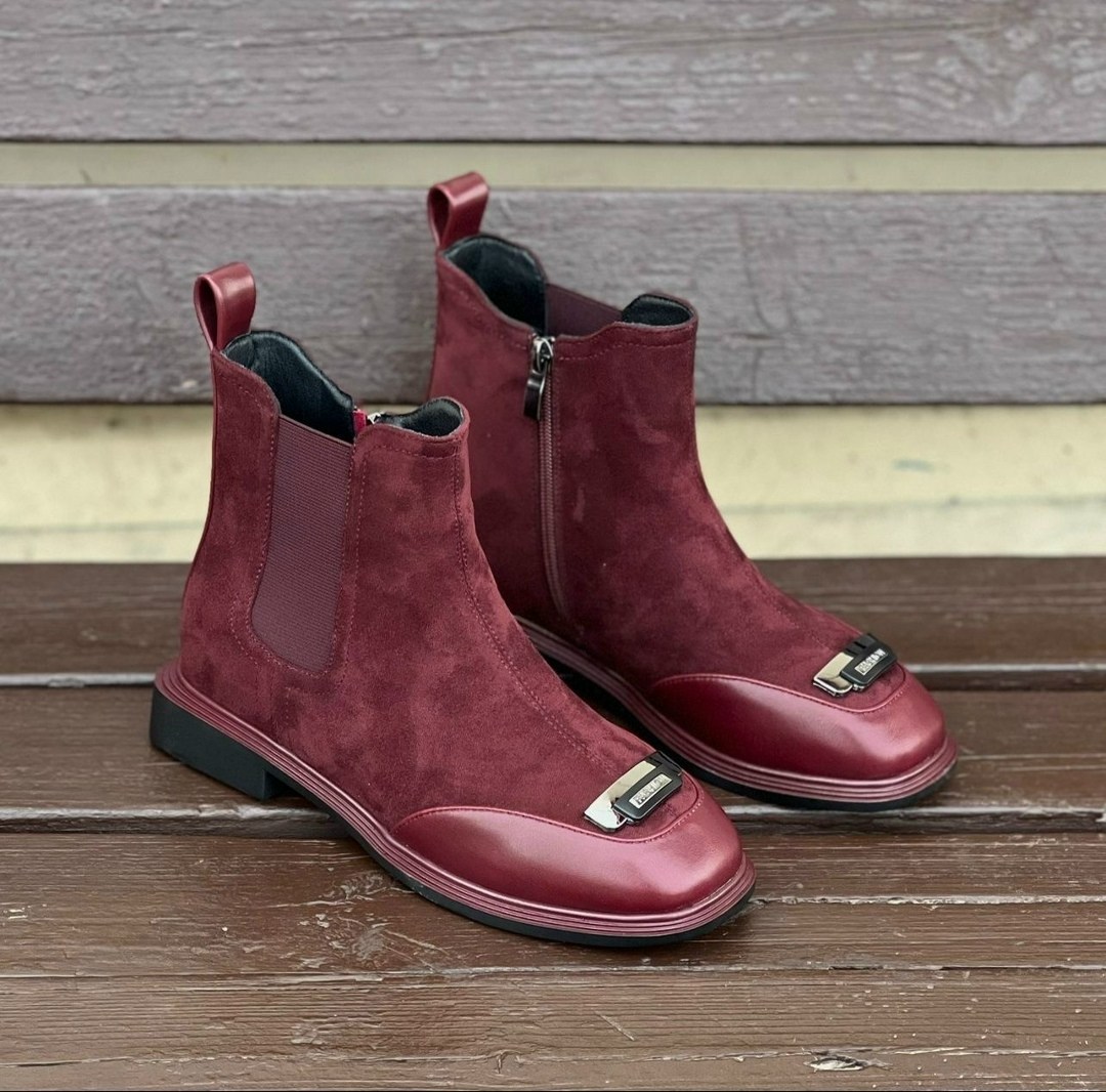 ,рандеву ботинки бордовые,ботинки бордовые,женские ботинки,бордовые зимние ботинки