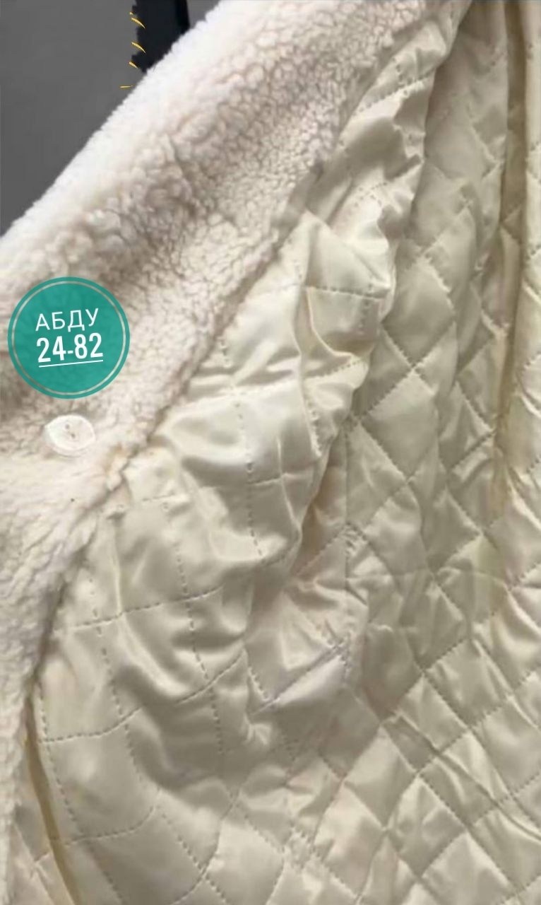 экошуба женский каляев 57498 белый 46 ru,модели пальто,шуба из искусственного меха каляев,шуба из овчины,женская шуба