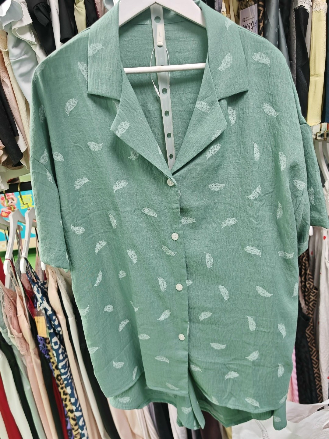 пижама женская,шелковая пижама со штанами и рубашкой holy joly,пижама женская рубашка шорты,рубашка пижама,пижама для женщин