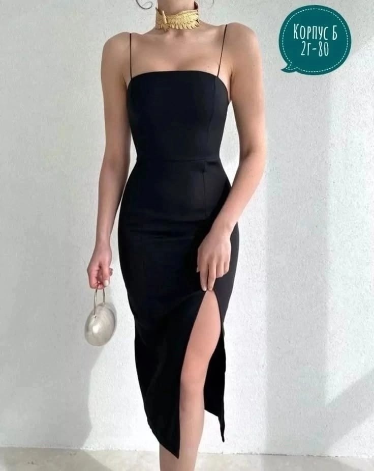 платье стильное,модное платье,черное платье lichi,платье,платье с разрезом