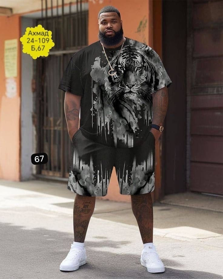 летний костюм больших размеров,мужские спортивные костюмы,модные мужские шорты,костюм с принтом,костюм мужской с шортами