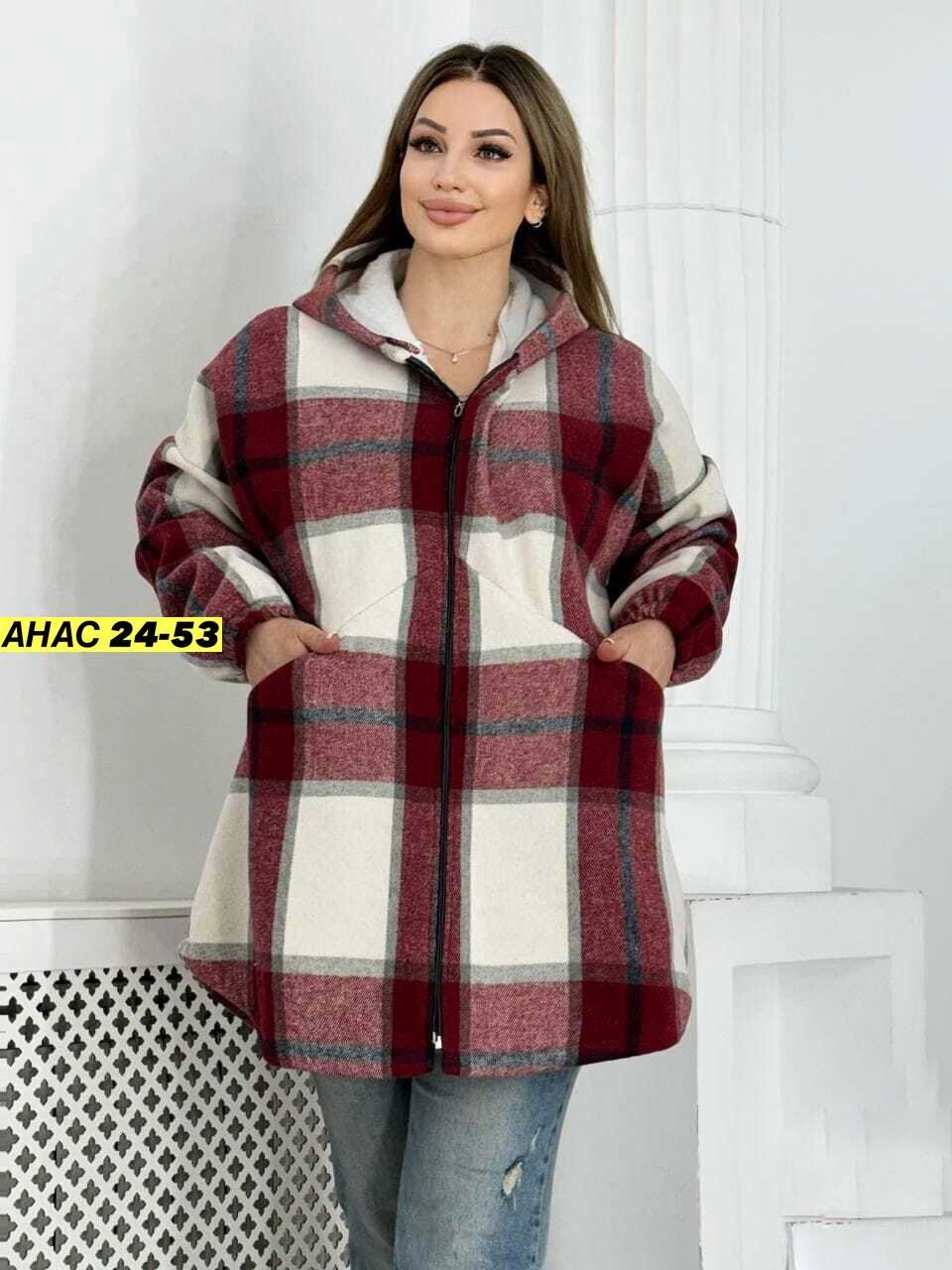 рубашка теплая с капюшоном,рубашка с капюшоном,кардиган,худи теплая в клетку удлиненная на меху tanhia fashion,женская кофта