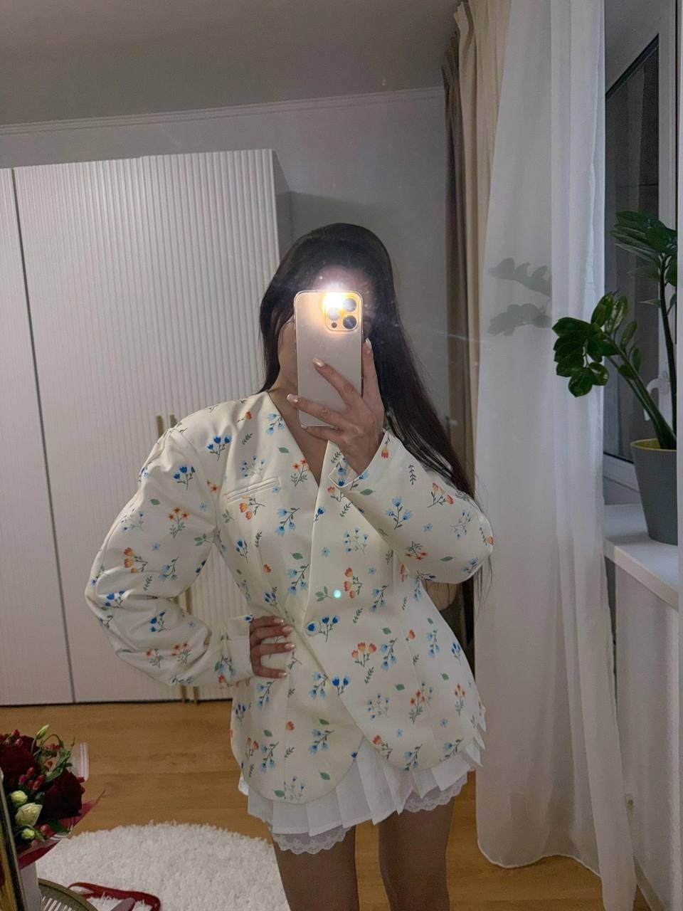 пиджак оверсайз с цветочным принтом leroy style,пиджак женский оверсайз,пиджак с цветочным принтом,оверсайз пиджак,жакет с цветочным принтом