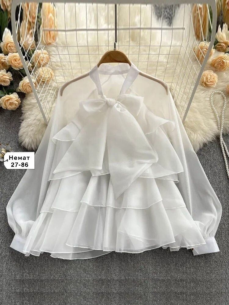 блузка женская шифоновая,блузка с оборками,блузка из шифона,блузка из органзы,шифоновая блузка