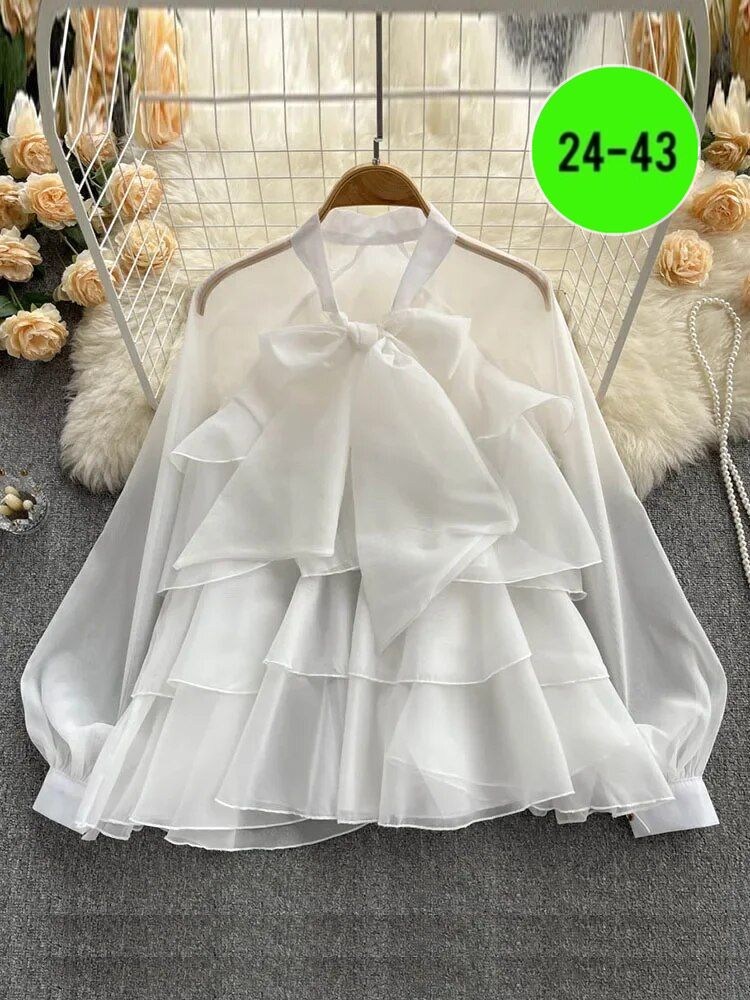 блузка женская шифоновая,блузка из шифона,блузка элегантная,блузка бант,блузка с оборками