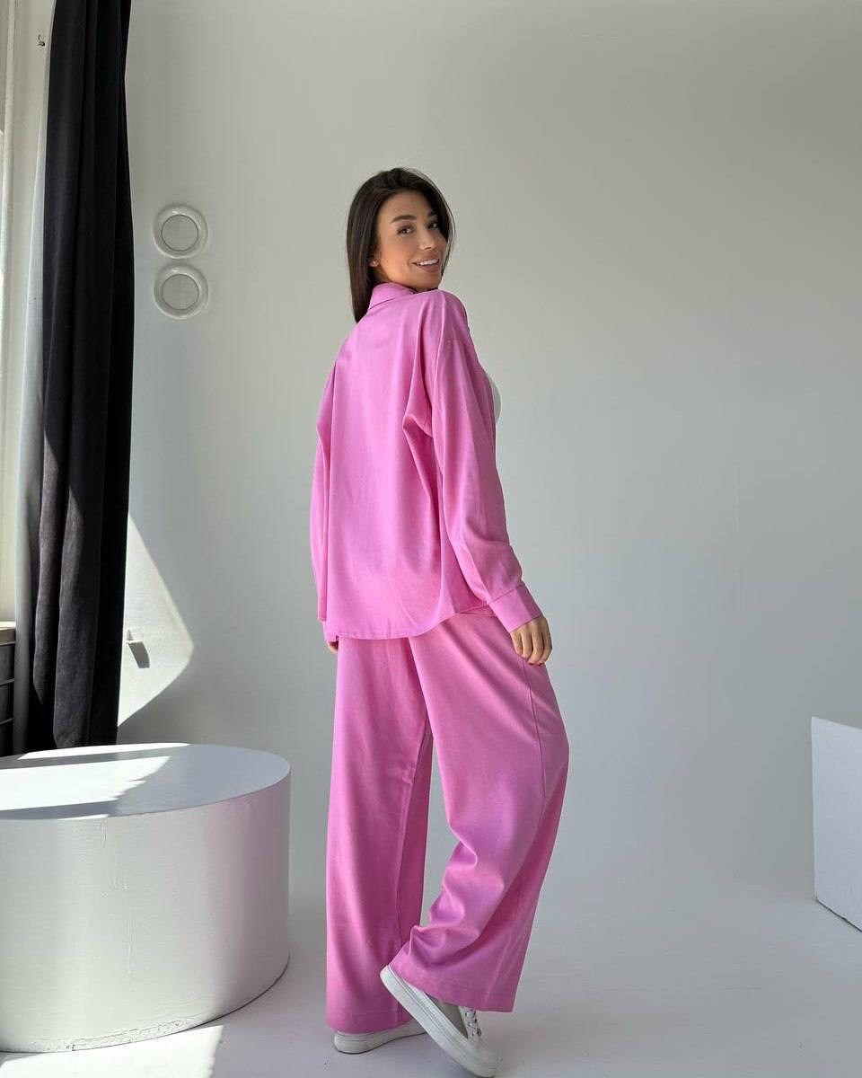 брючный костюм с топом,костюм с брюками,костюм женский однотонный,женский костюм летний,костюм с брюками палаццо женский