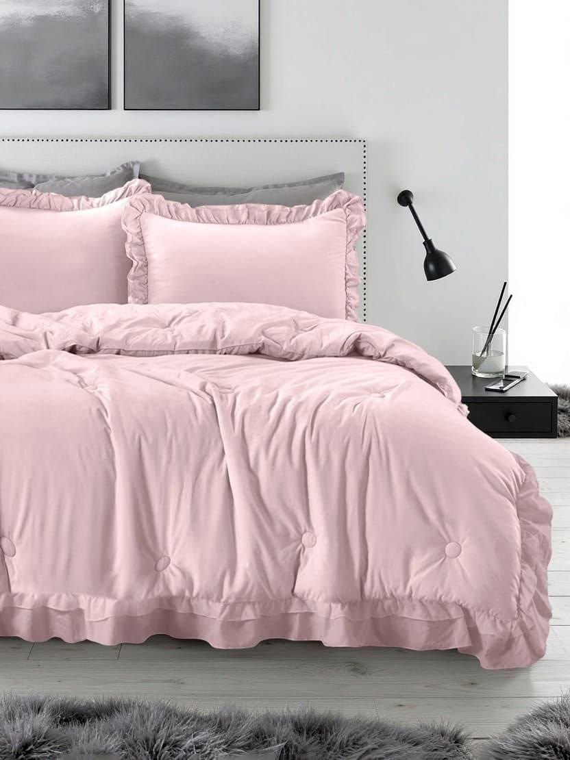 комплект постельного белья,комплект постельного белья с одеялом евро,комплект постельного белья с одеялом сатин евро,комплект постельного белья с одеялом,наволочка с рюшами