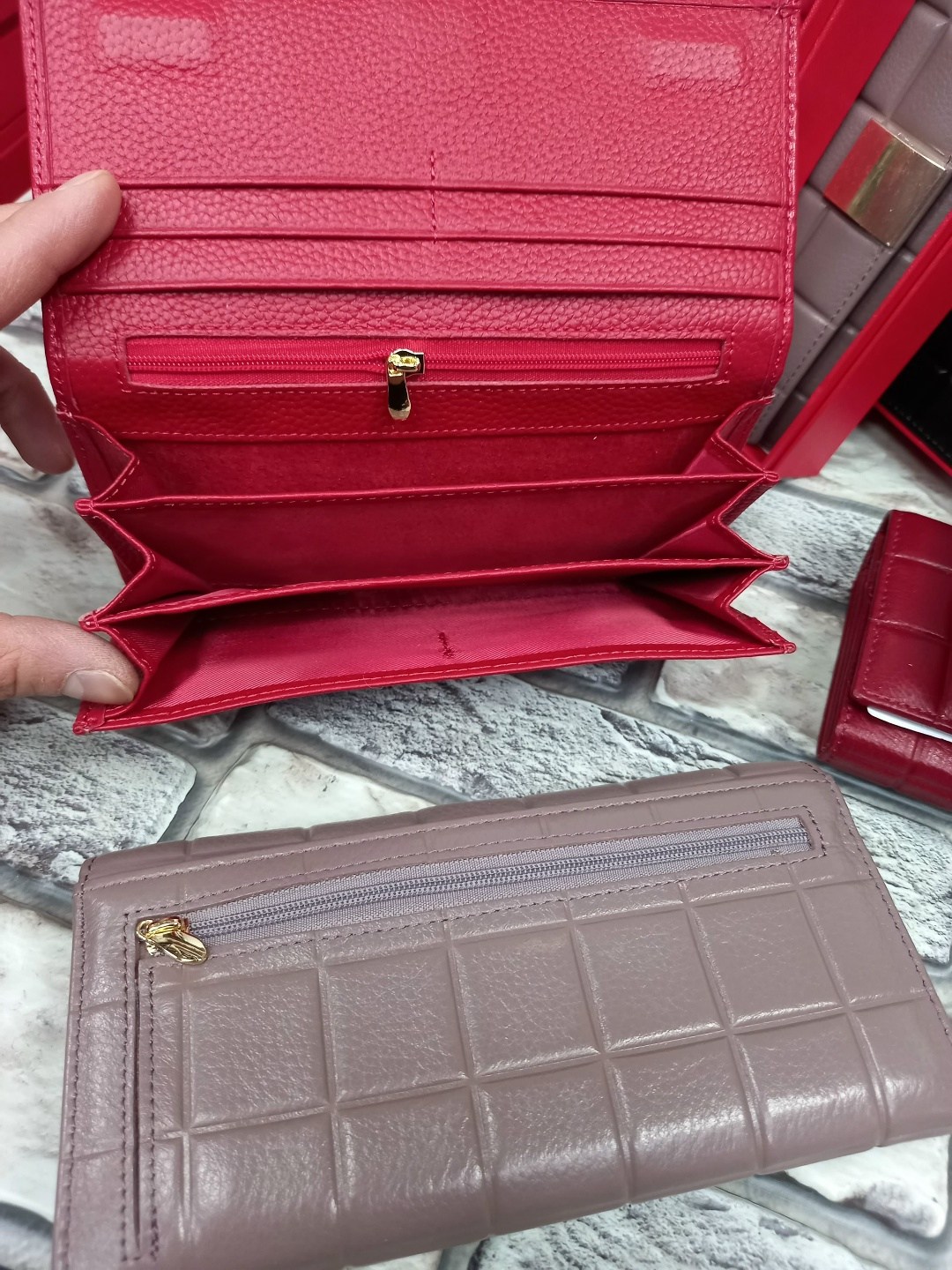 кошелек шанель женский красный,женские кошельки,женские кожаные кошельки,кошелёк chanel,кошелек женский портмоне