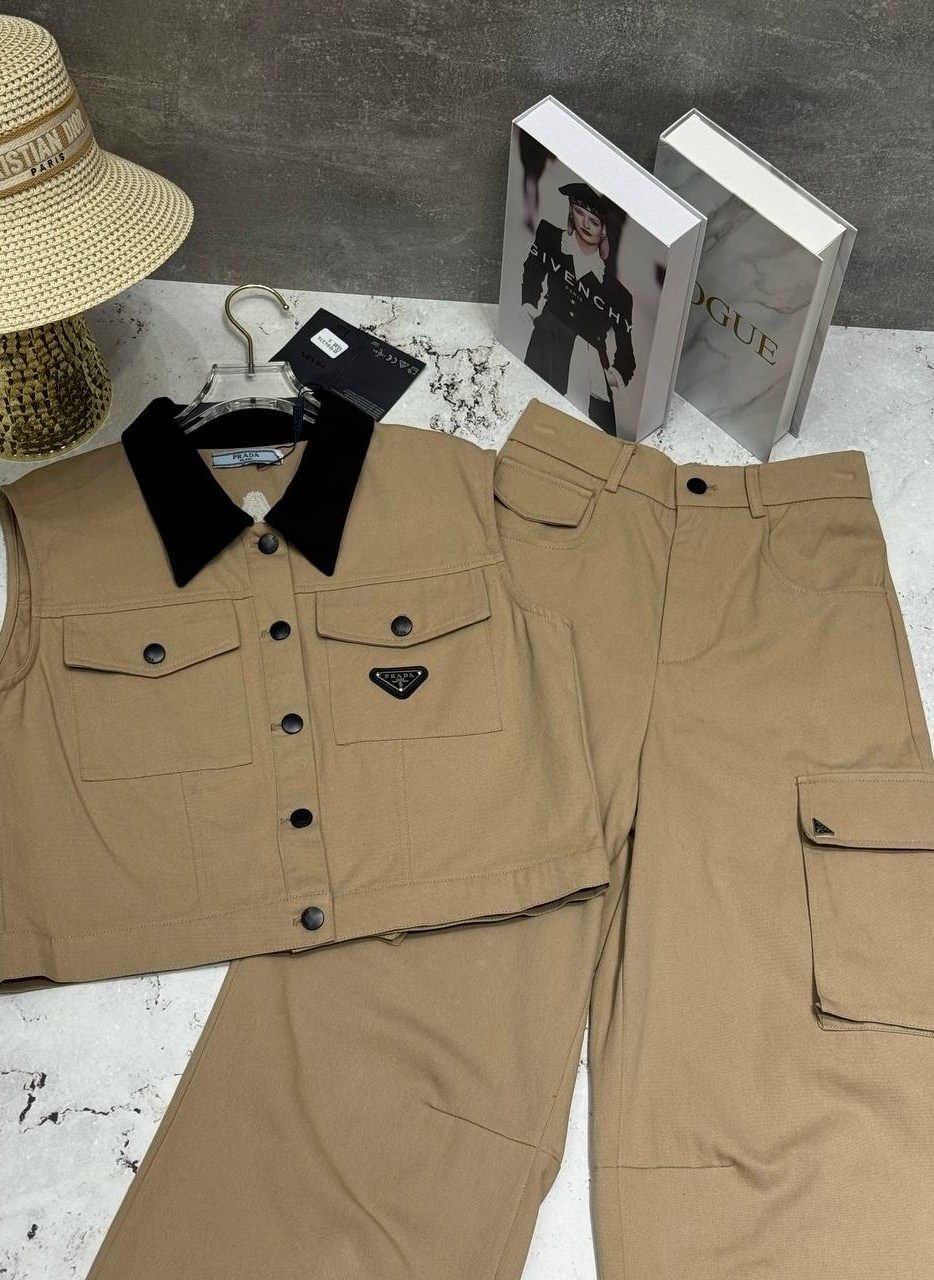 костюм повседневный,костюм бежевый,костюм женский,костюм модный,брюках карго