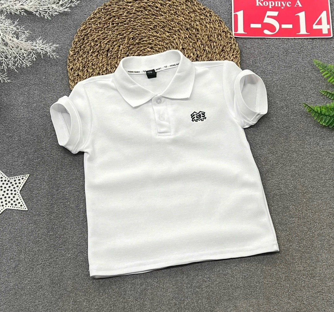 футболка (поло) детская minaku basic line цвет графит,футболка поло для мальчика,ребенок,поло для мальчика,детская футболка поло