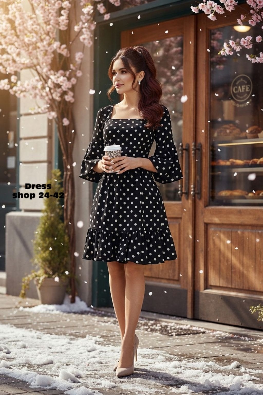 платье в горошек,платье женское в горошек,платье,платье распродажа,женское платье