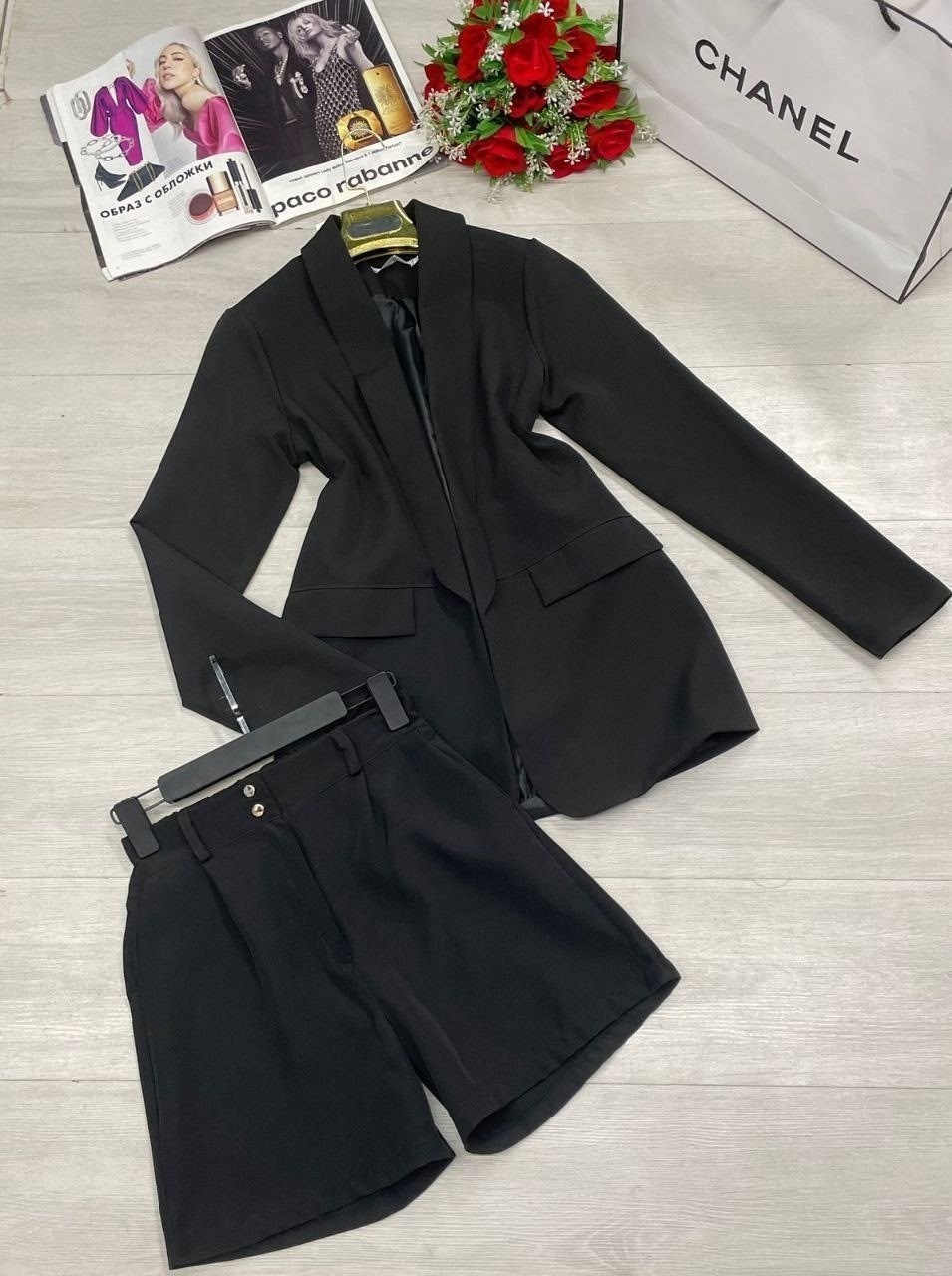 костюм пиджак и шорты,костюм двойка женская,костюм тройка женский,двойка костюм с пиджаком и шортами lr store,костюмы женские