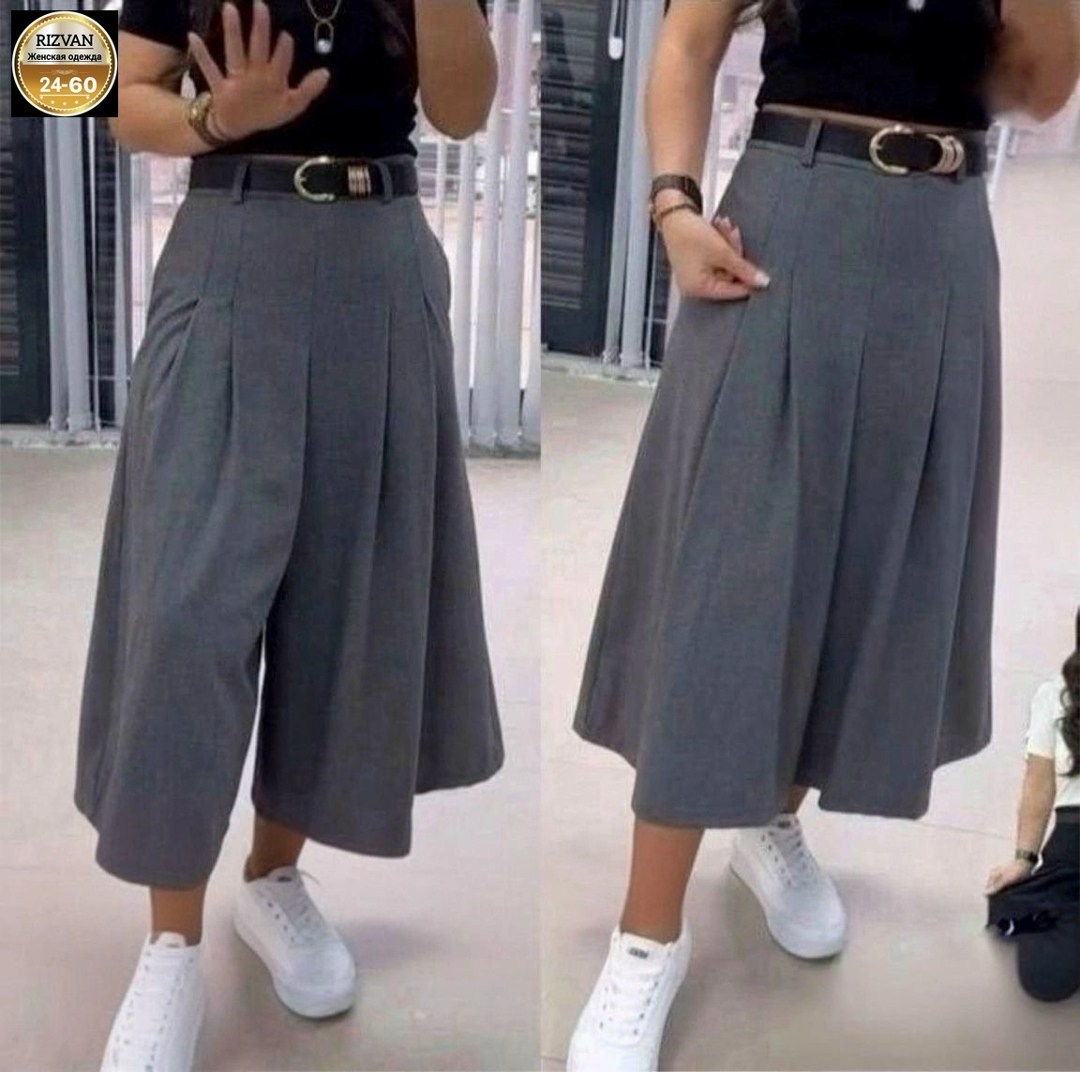 брюки юбка женские,юбка брюки,брюки кюлоты,черные брюки кюлоты,широкие брюки