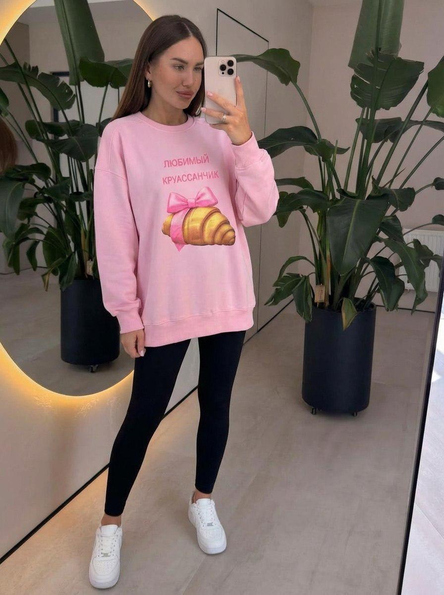 свитшот оверсайз с принтом,худи оверсайз,cвитшот женский оверсайз,женский свитшот,женская толстовка оверсайз