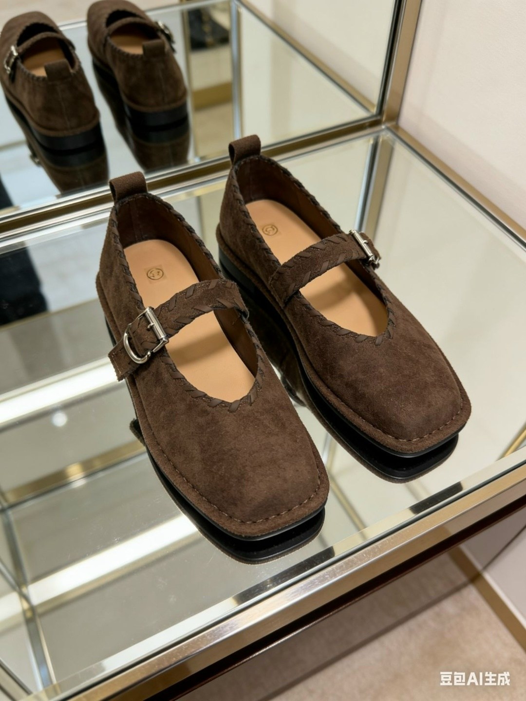 ,балетки замшевые мэри джейн massimo dutti,модная женская ,женские замшевые балетки с квадратным носом the row коричневые, женская