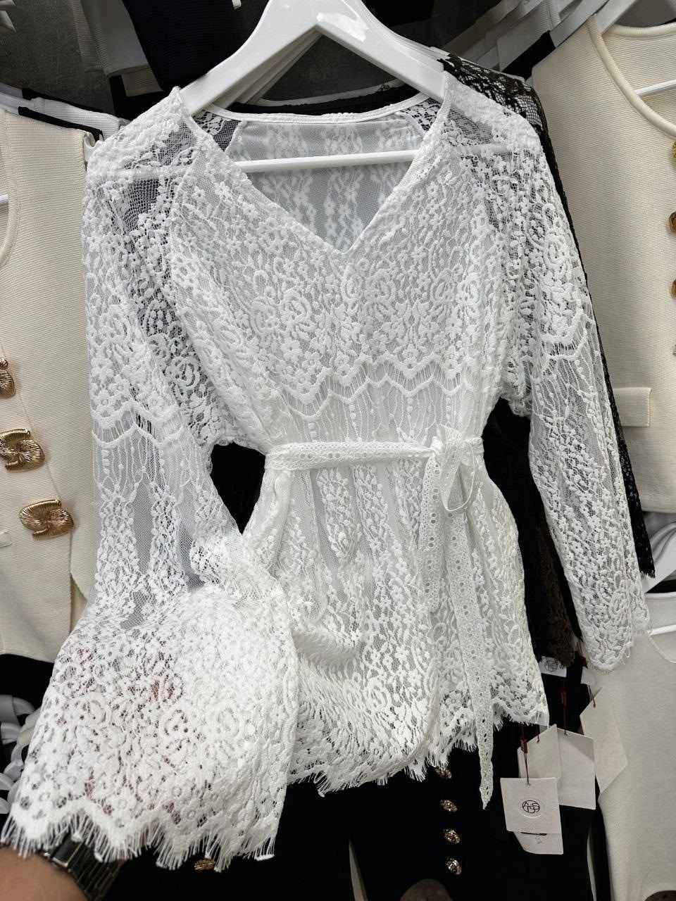 блуза с оборками кружевная nume,кружевная блузка,блузы женские,блуза с оборками кружевная,женская блузка