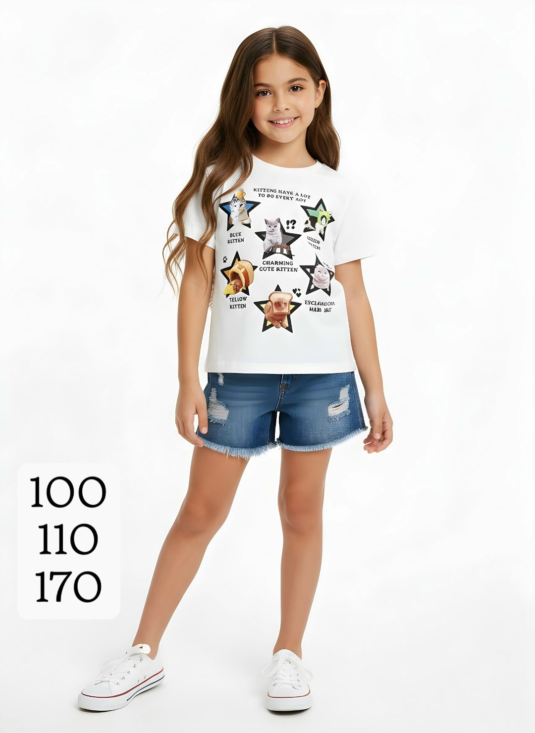 футболки для девочек,одежда для девочек,джинсовые шорты для девочек,ребенок,шорты для девочек