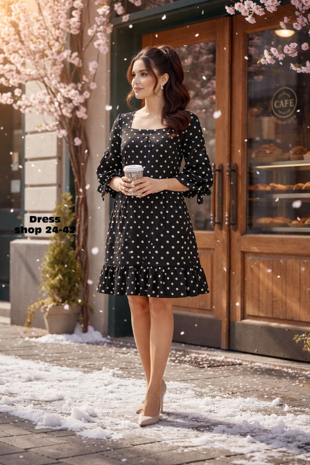 платье в горошек,платье женское в горошек,платье,платье распродажа,женское платье