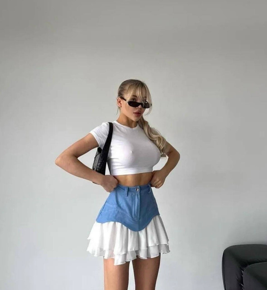 джинсовая юбка с воланами,идеальная юбка,юбка мини,юбка,мини юбка с воланами