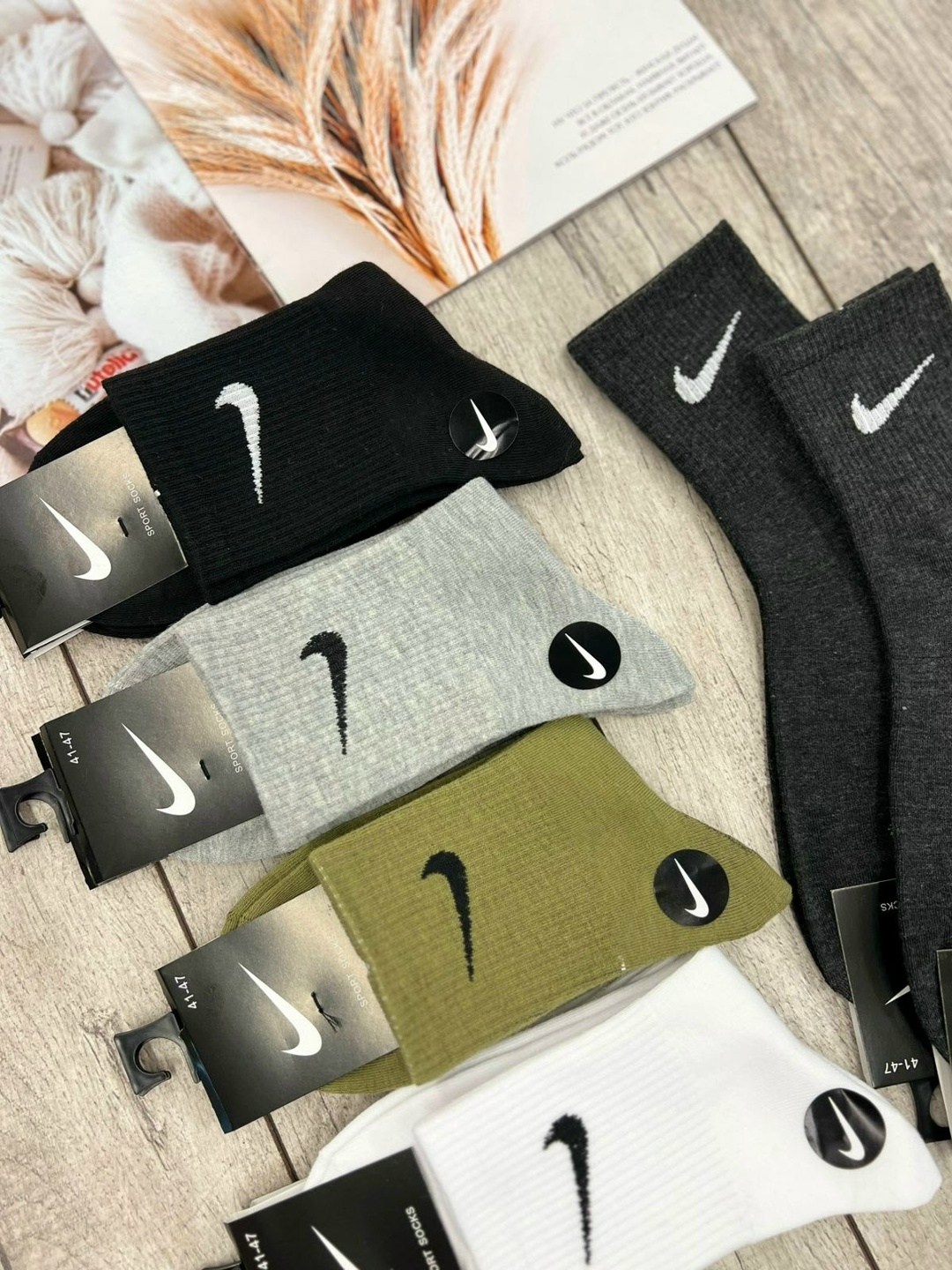 носки мужские 10 пар nike,мужские носки nike,носки мужские 10 пар,мужские носки,носки средние хлопковые набор 5 пар nike