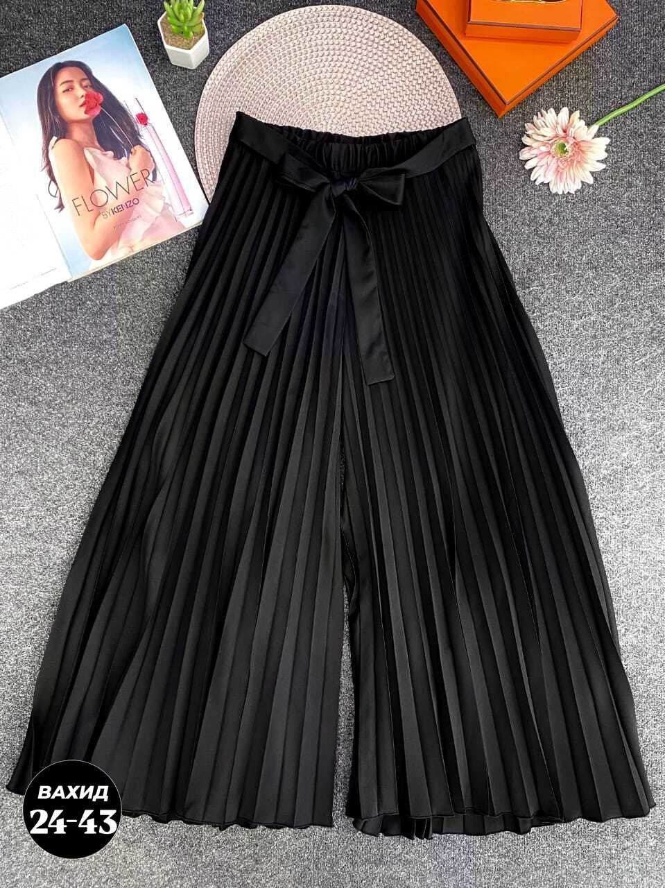 широкие брюки плиссированные,брюки палаццо плиссированные,штаны ткань лайт,штаны а9163,брюки широкие плиссированные арт. 11723276