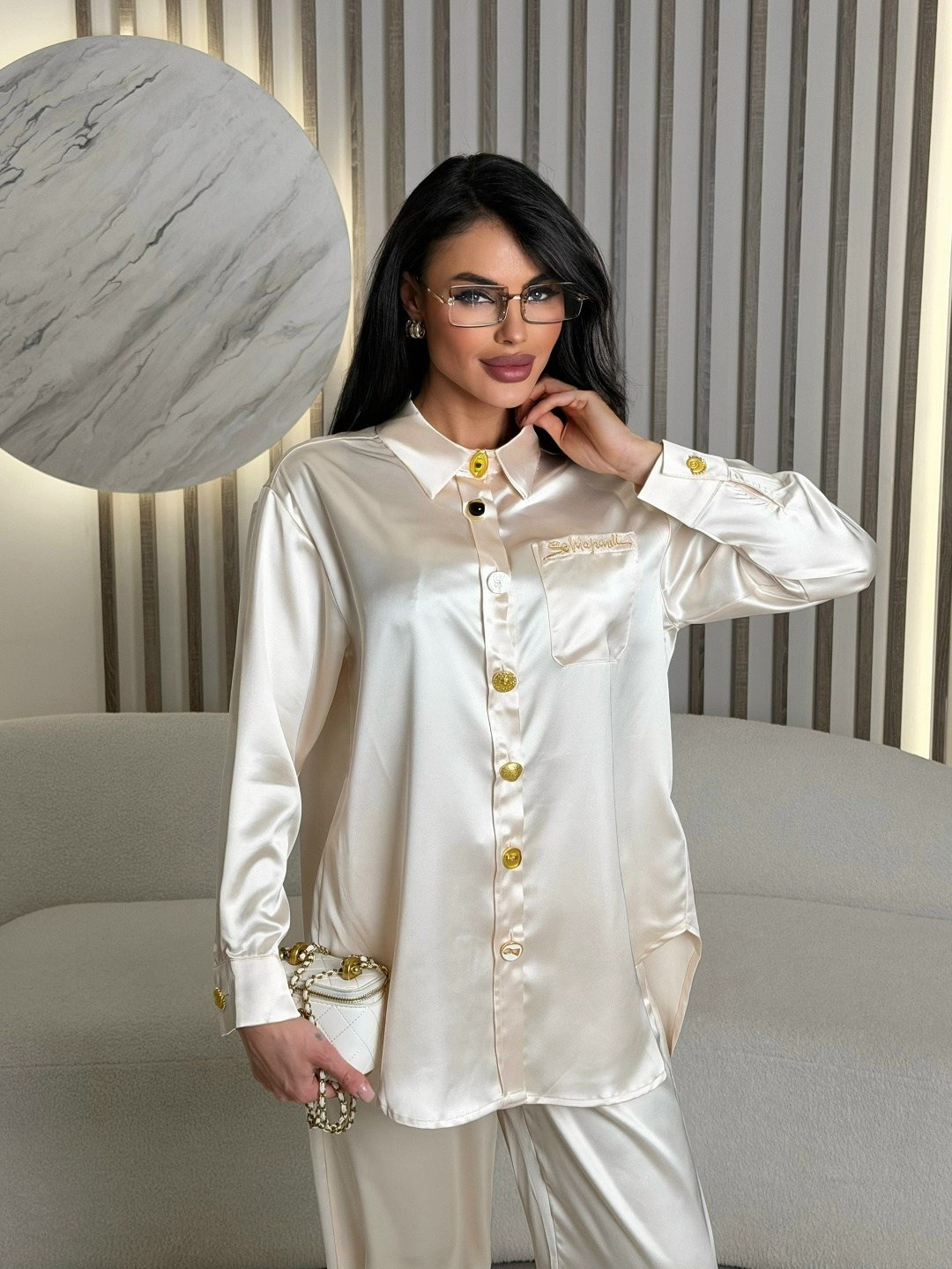 костюм с брюками,домашний костюм,шелковый костюм,костюм белый,пижама женская