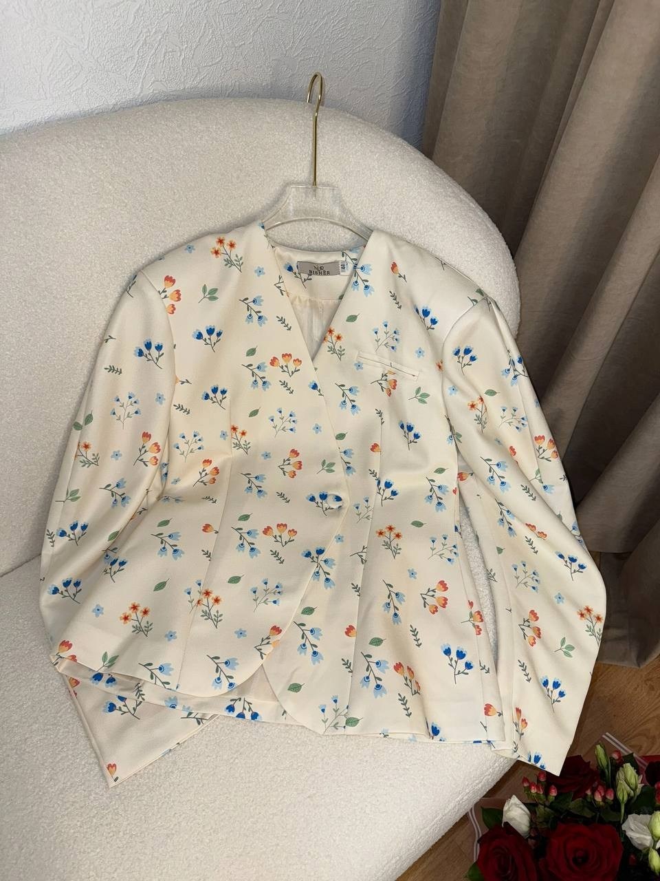 пиджак оверсайз с цветочным принтом leroy style,пиджак женский оверсайз,пиджак с цветочным принтом,оверсайз пиджак,жакет с цветочным принтом