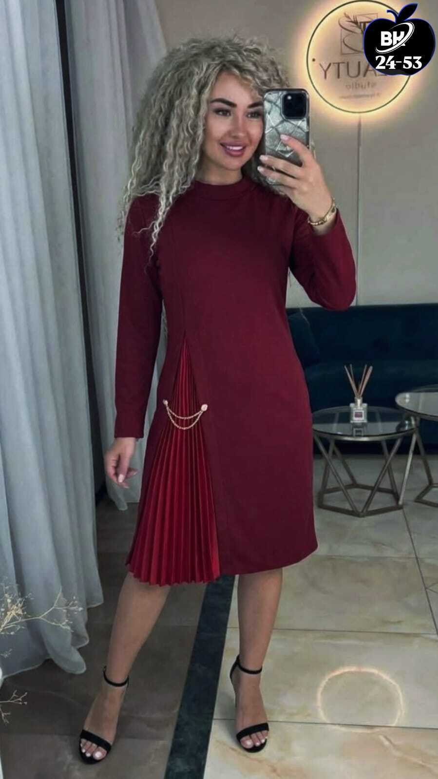 платье с плиссе,платье,стильное платье,женское платье,платье прямое