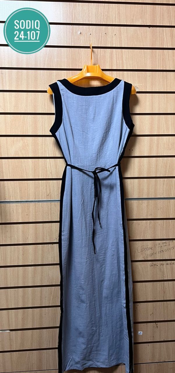 женские длинные платья,платье модный стиль,платье,льняное платье,платье лен