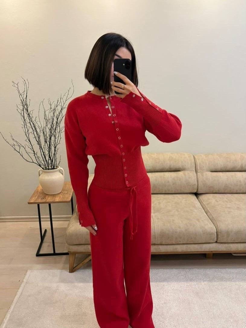 костюм с брюками,костюм брючный,модный вязаный костюм с брюками,трикотажный костюм,костюм с широкими брюками