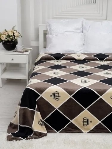 покрывало бруно серый,покрывало верди 240х260,плед велсофт,комплект плед,плед покрывало