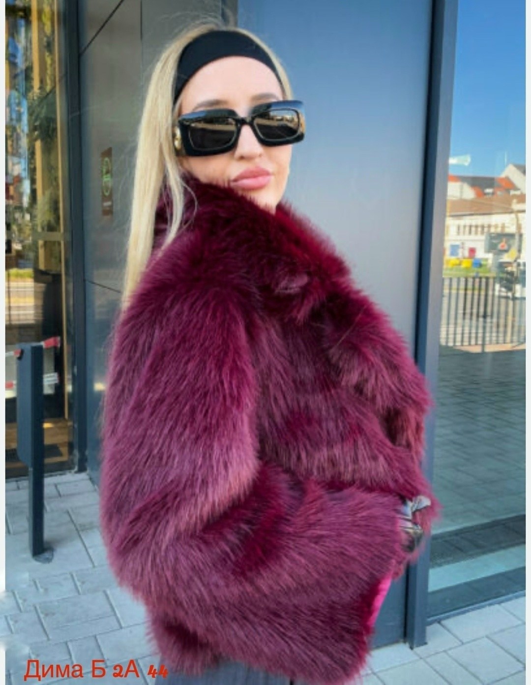 шуба укороченная из экомеха emberens,бордовая шуба,шуба искусственная женская бордовая,шуба искусственная бордовая,шуба искусственная