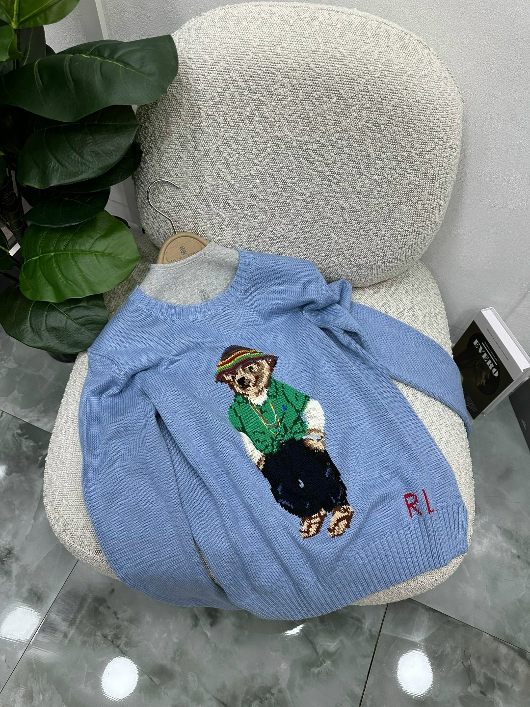 свитер женский polo ralph lauren с мишкой,свитер с мишками,свитера женские,джемпер с ручной вышивкой,джемпер с медведем женский ralph lauren