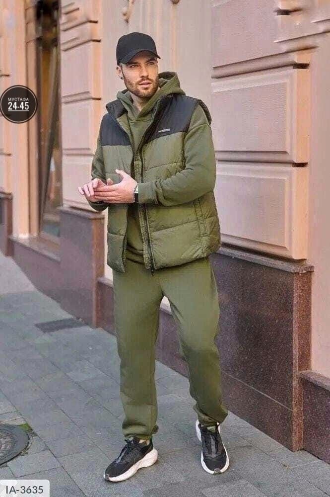 жилетка на синтепоне,мужской теплый спортивный костюм на флисе с жилетом,спортивный костюм тройка с жилеткой,жилет спортивное,спортивный костюм тройка мужской с жилетом