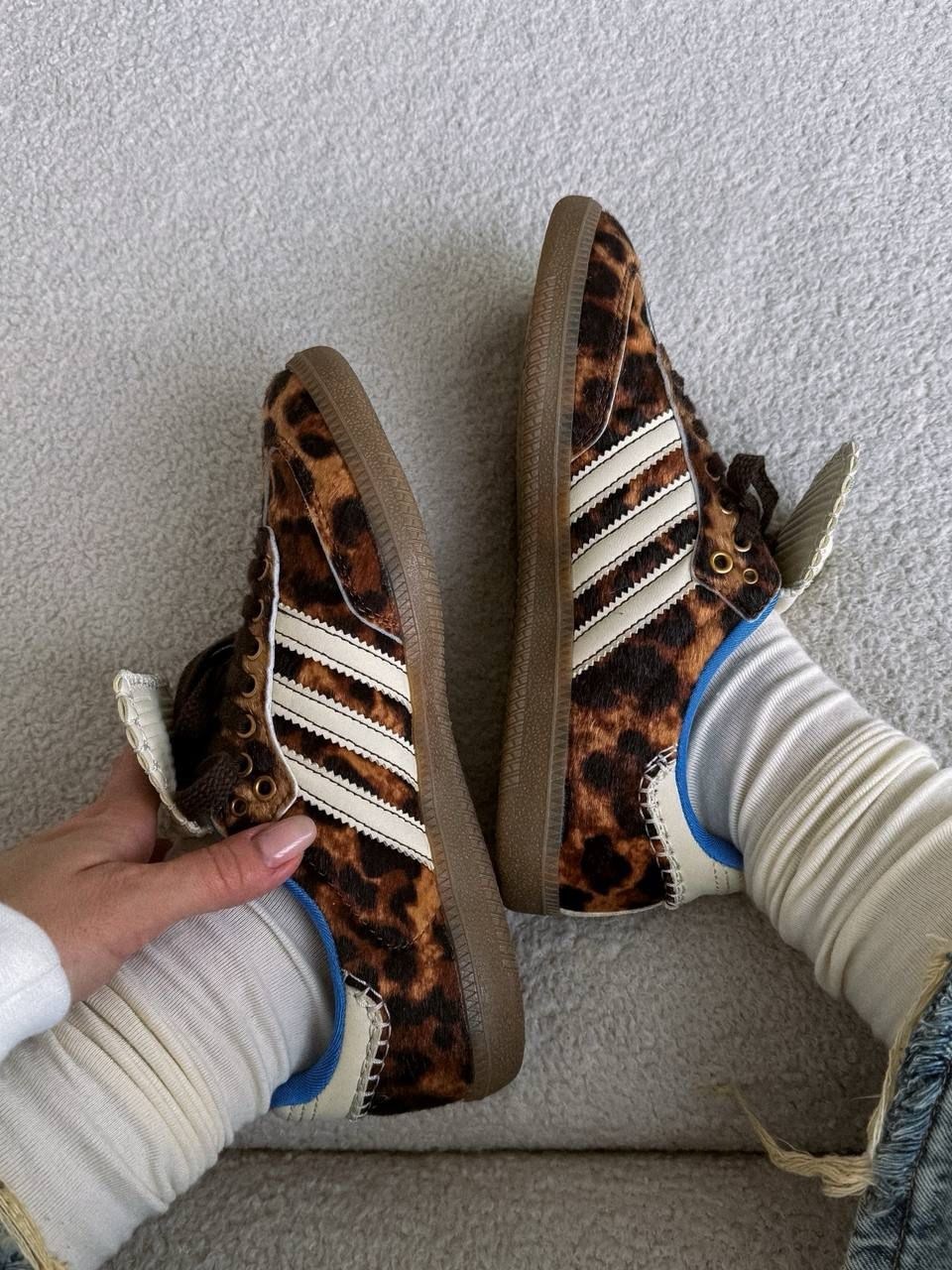 кроссовки адидас леопардовые,adidas samba leopard,кроссовки adidas samba leopard wales bonner,леопардовые адидас самба,