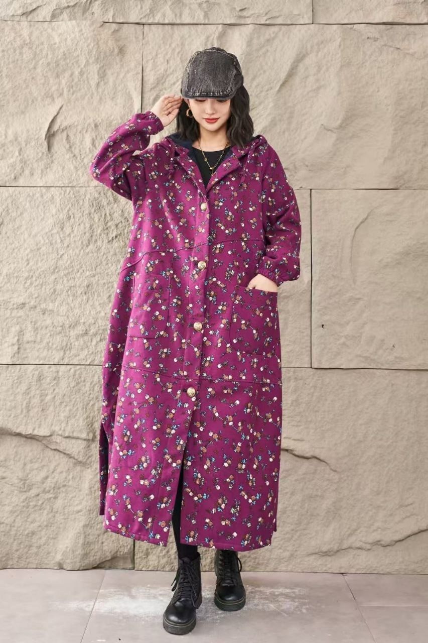 модное пальто,пальто с капюшоном,пальто с принтом,пальто для женщин,длинное пальто