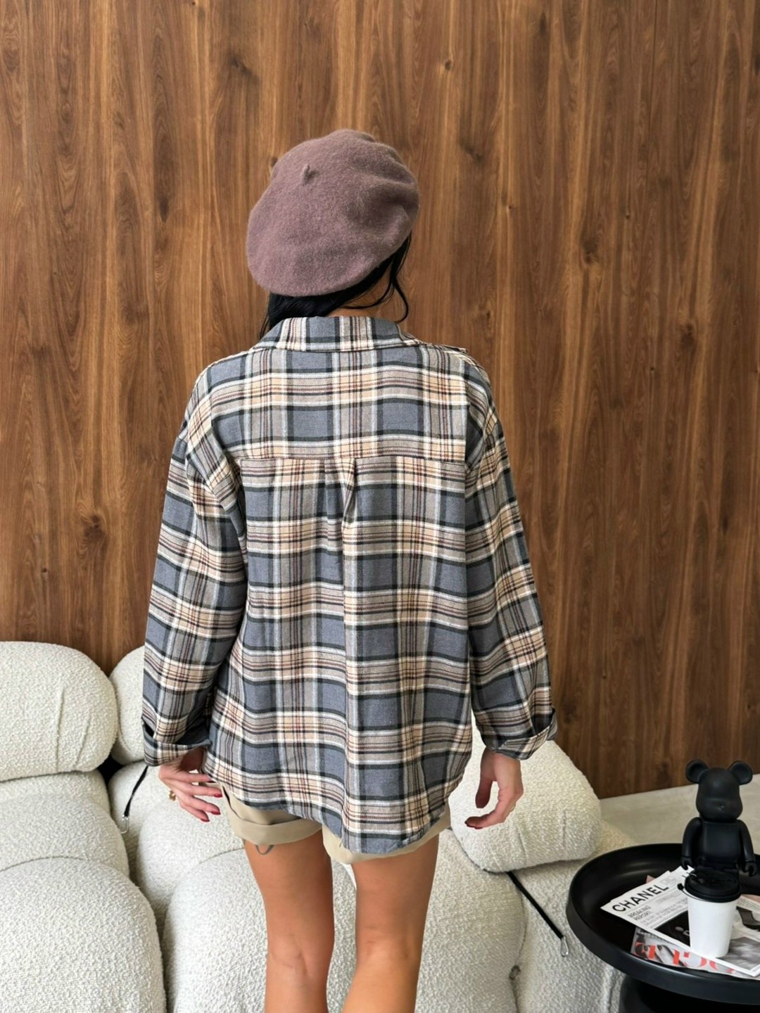 рубашка классическая в клетку оверсайз la fashion,рубашка в клетку теплая женская,рубашка в клетку оверсайз женская,женская рубашка в клетку,рубашка в клетку оверсайз утепленная ns dream