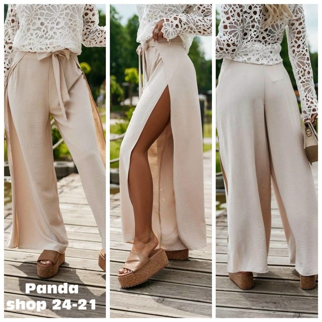 женские широкие брюки,женские легкие брюки,модные брюки палаццо,брюки юбка,брюки с разрезам