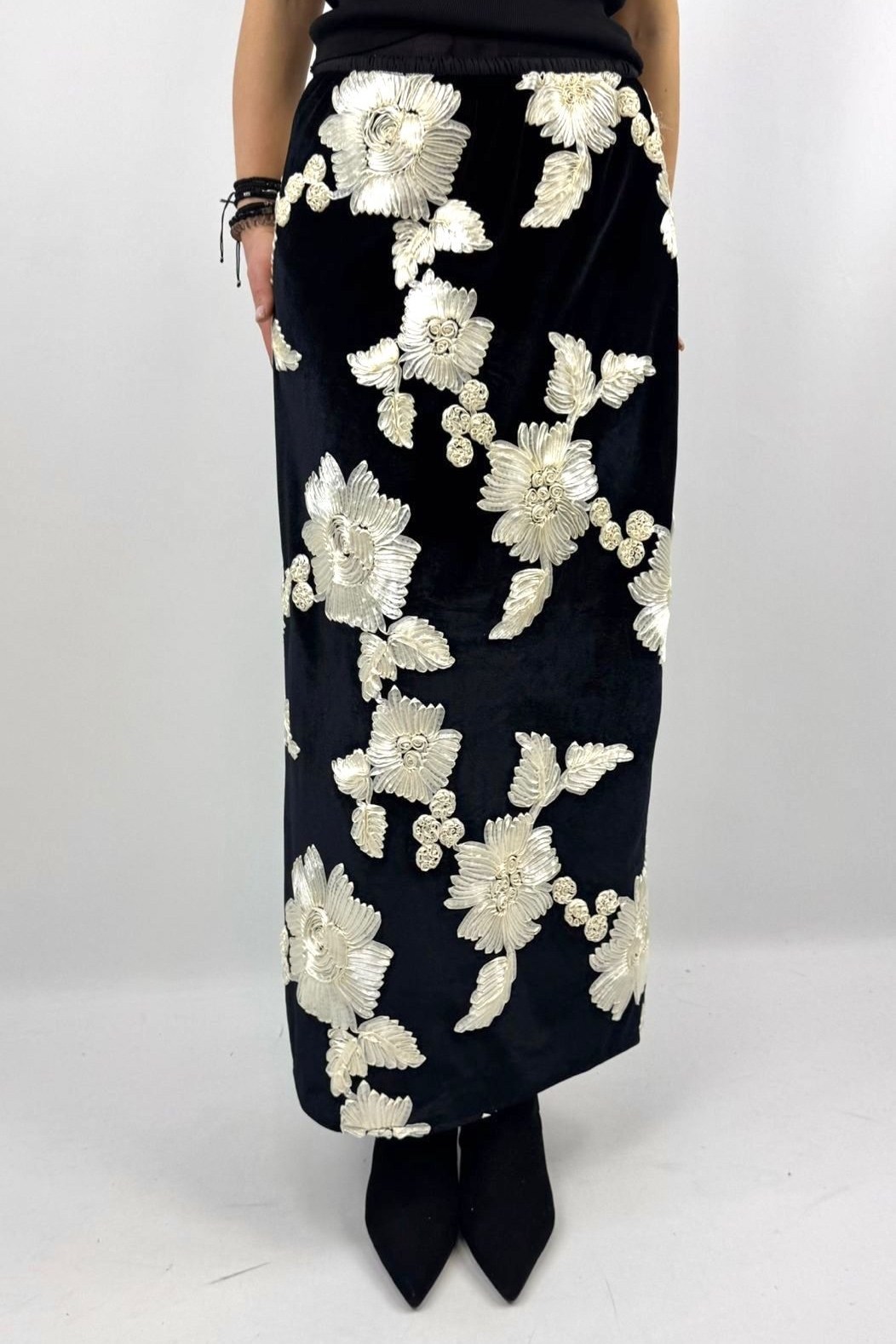 юбка из бархата,юбка,юбка женская,юбка макси,коричневая юбка с кружевом