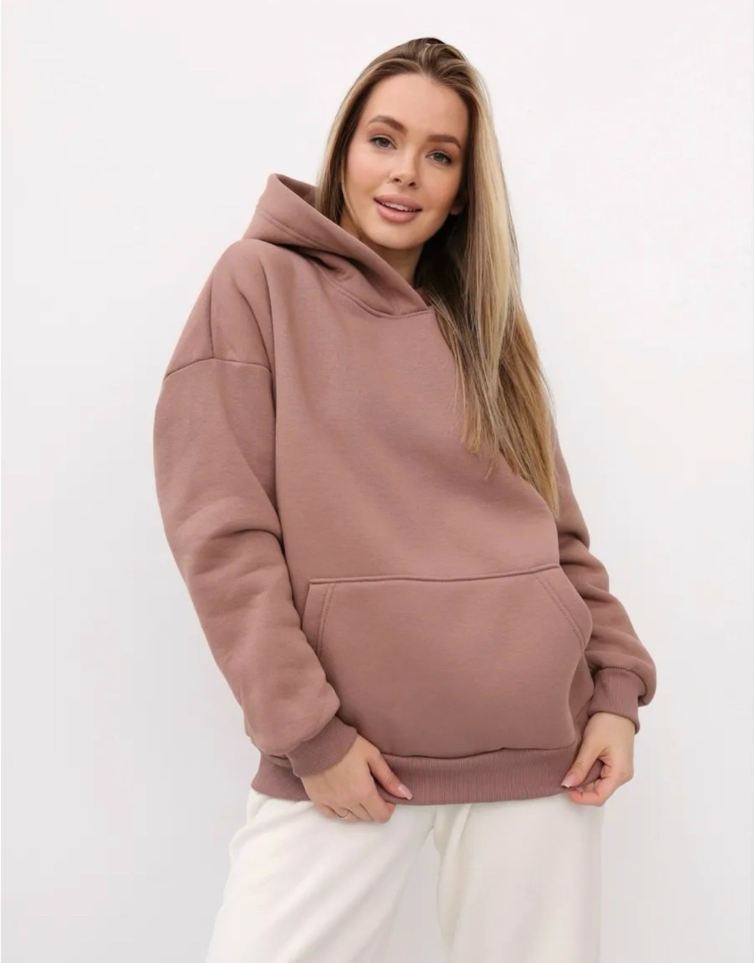 худи женское minaku casual collection цвет лавандовый р-р 46-48,толстовки оверсайз,худи оверсайз с капюшоном теплое с начесом,женское худи оверсайз,худи оверсайз