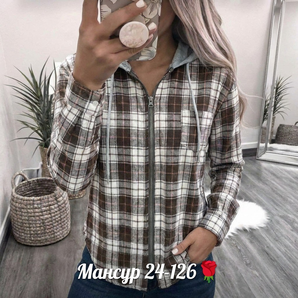 рубашка в клетку женская,рубашка в клетку,женская рубашка,повседневная рубашка,рубашка с капюшоном