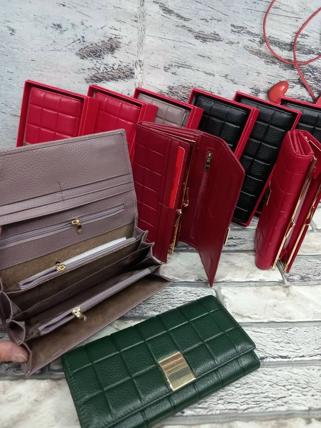 кошелек шанель женский красный,женские кошельки,женские кожаные кошельки,кошелёк chanel,кошелек женский портмоне