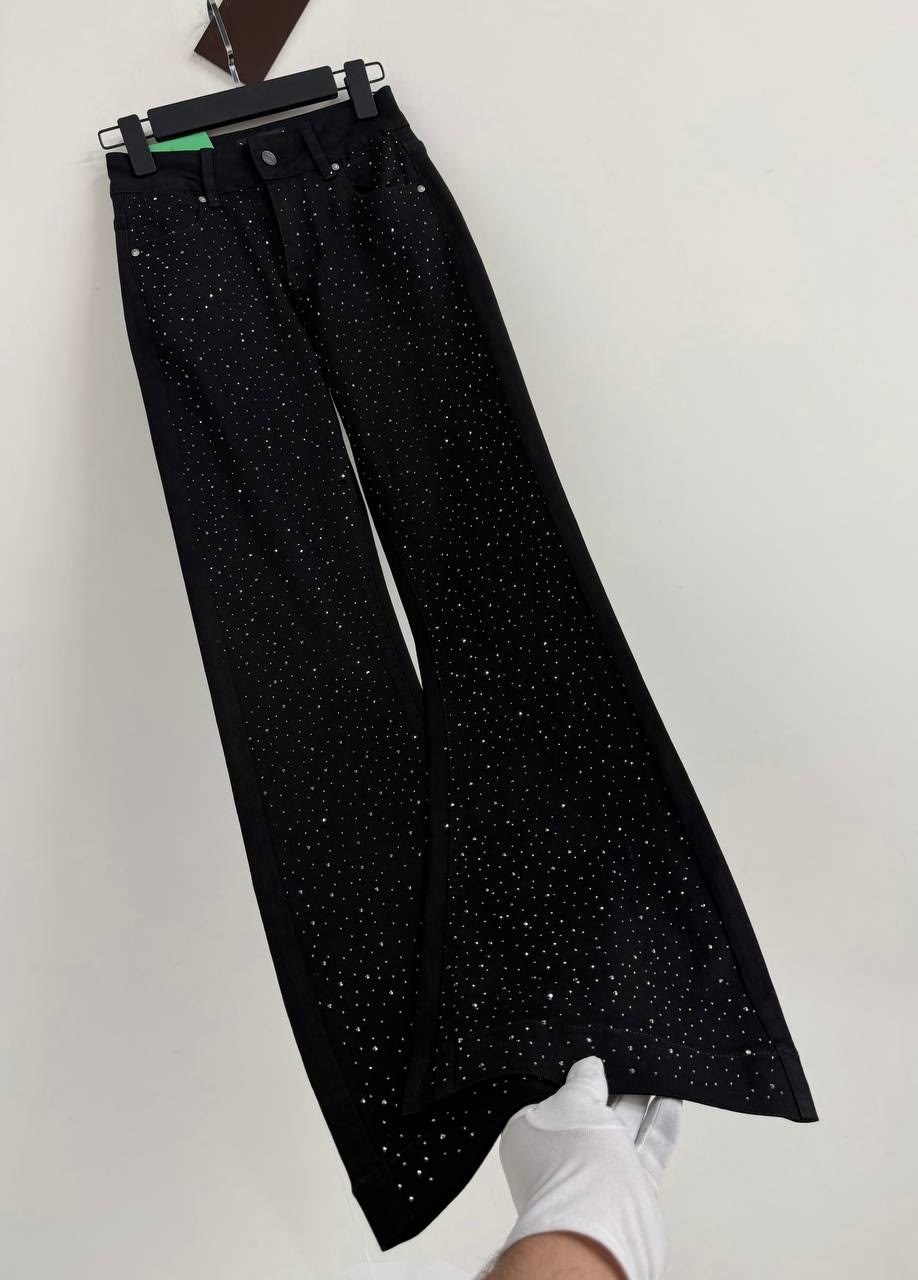 черные джинсы-клеш,джинсы клеш denim 3104 черный w25,джинсы женские,джинсы koton черный,черные женские джинсы микро-клеш