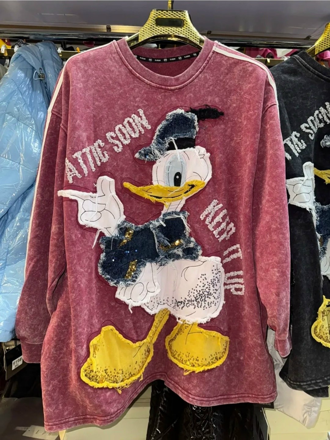 свитшот толстовка оверсайз микки маус со стразами,свитшот дисней,свитшот с принтом и пайетками оверсайз korean stars,свитшот с пайетками,свитшот женский