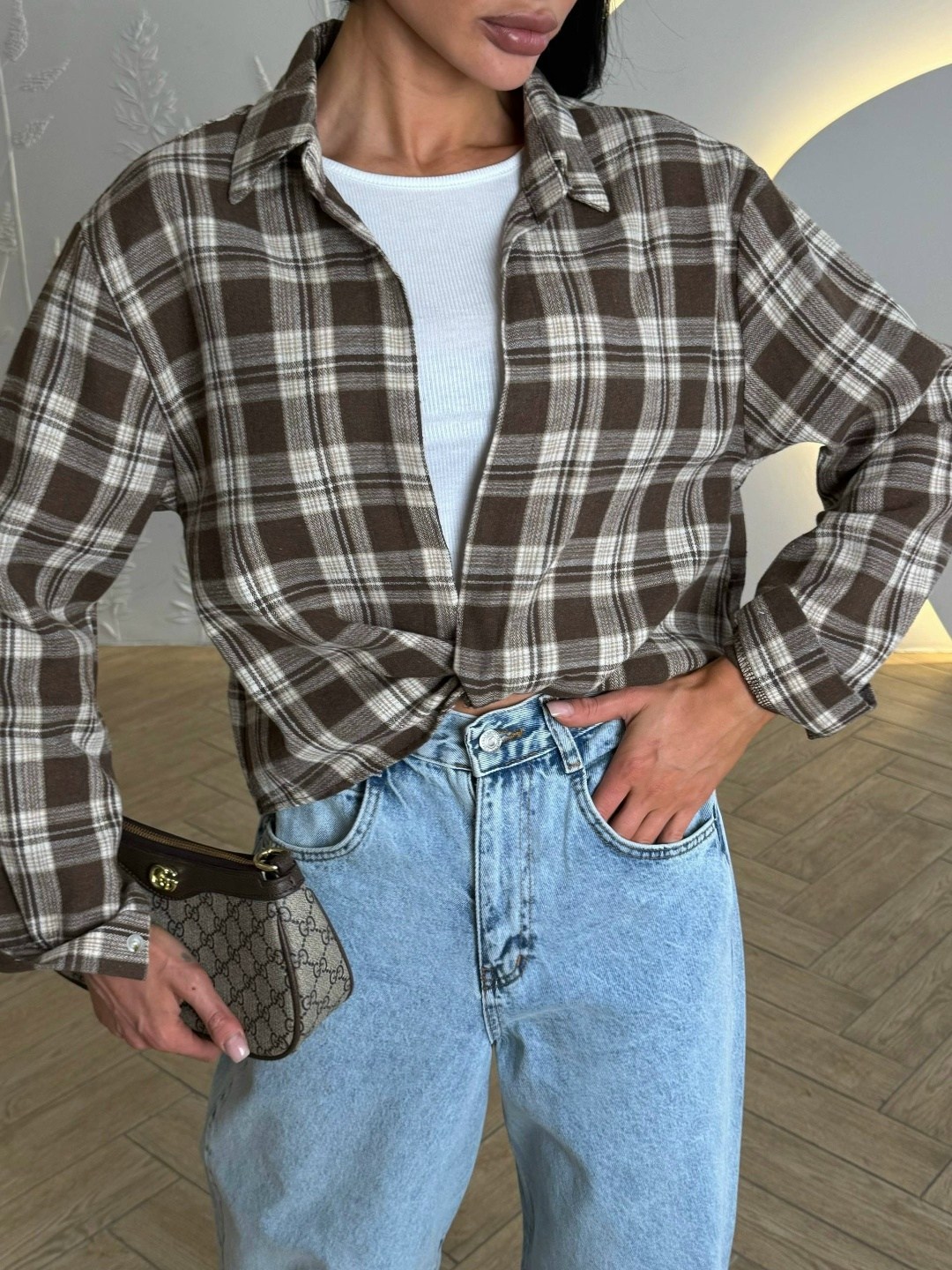 рубашка женская в клетку оверсайз,рубашка женская в клетку de'bora rose оверсайз,рубашка в клетку оверсайз на кнопках,женская рубашка в клетку,рубашка клетчатая