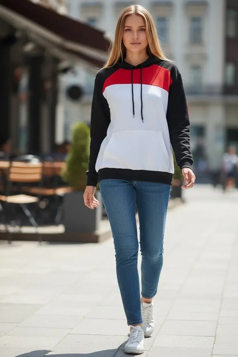 женское толстовка,толстовка комбинированная,толстовки худи,толстовка модная,толстовка в стиле