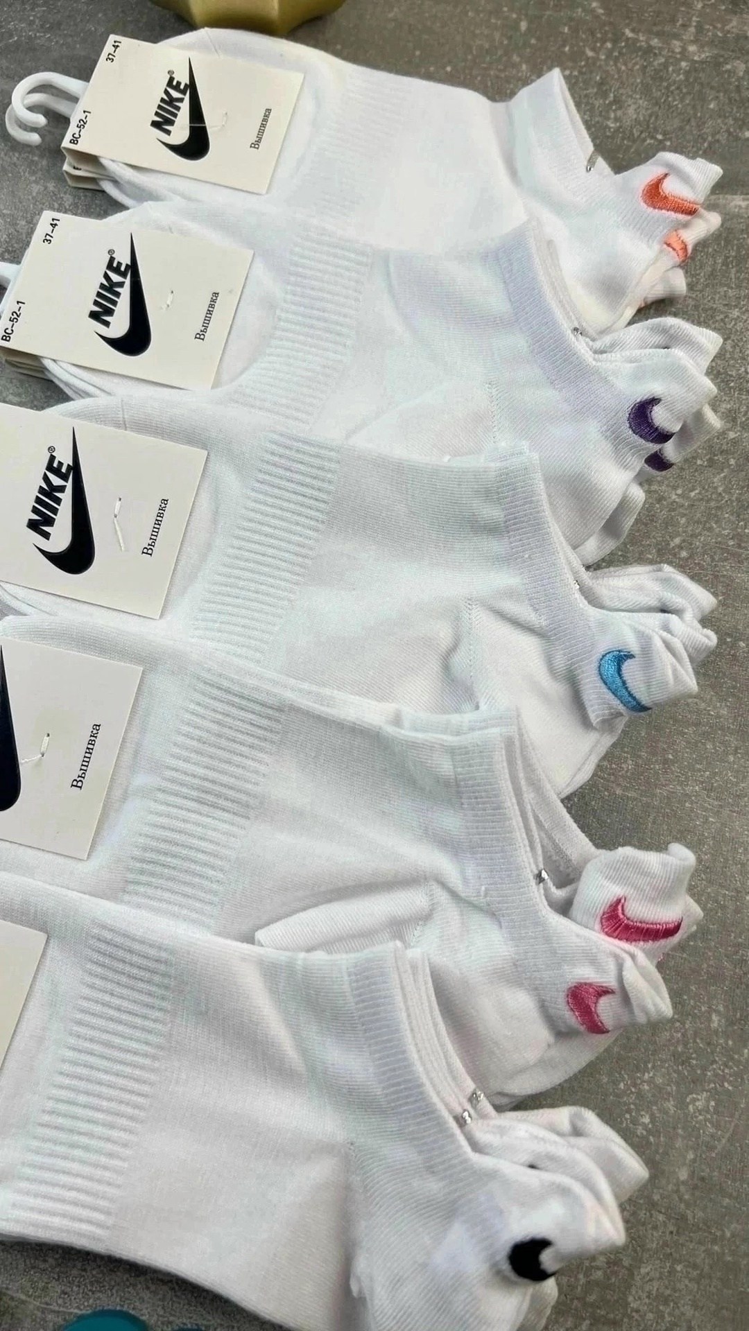 комплект носков женских nike sport socks белых 36-41,носки найк,носки комплект,носки спортивные,носки женские nike