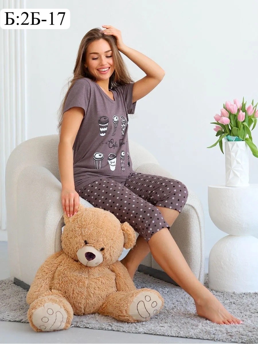 домашний костюм пижама с бриджами,пижама женская,пижама женская с бриджами домашний костюм хлопок,пижама женская с бриджами домашний костюм,пижама женская коричневая