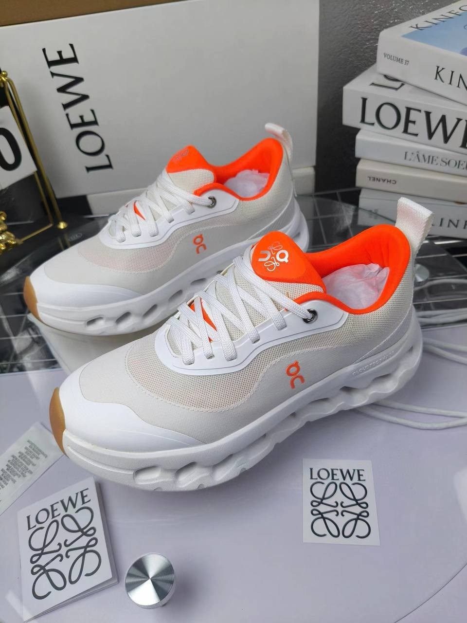 loewe кроссовки,кроссовки on loewe x cloudtilt 2 tan white gum,кроссовки,кроссовки легкие,кроссовки кеды