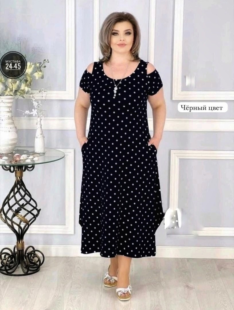 платье женское,платье горох,платье,платье женское миди,платье большие размеры